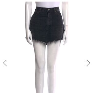 Agolde Black Mini Skirt